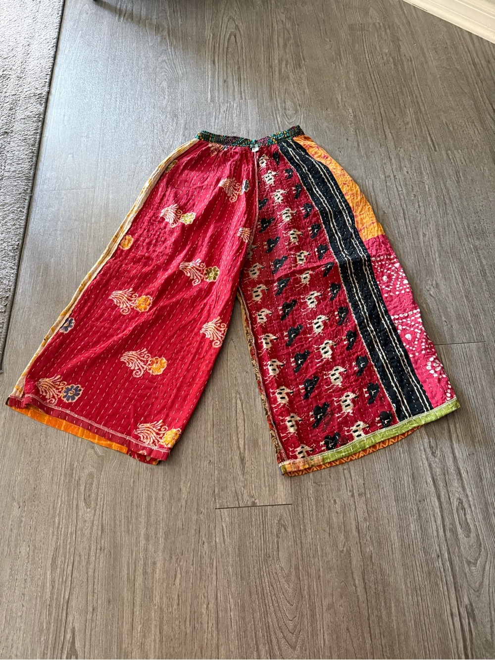 Kantha Patchwork Pants NWT - Picture 12 of 13